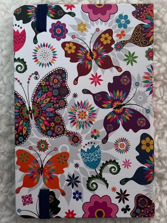 Colorful Butterfly Hardcover Lined Page Journal + Pen Set - Picture 3 of 6